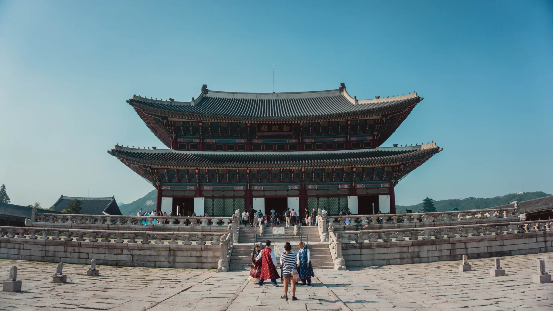 韓国ソウルの景福宮の訪問
